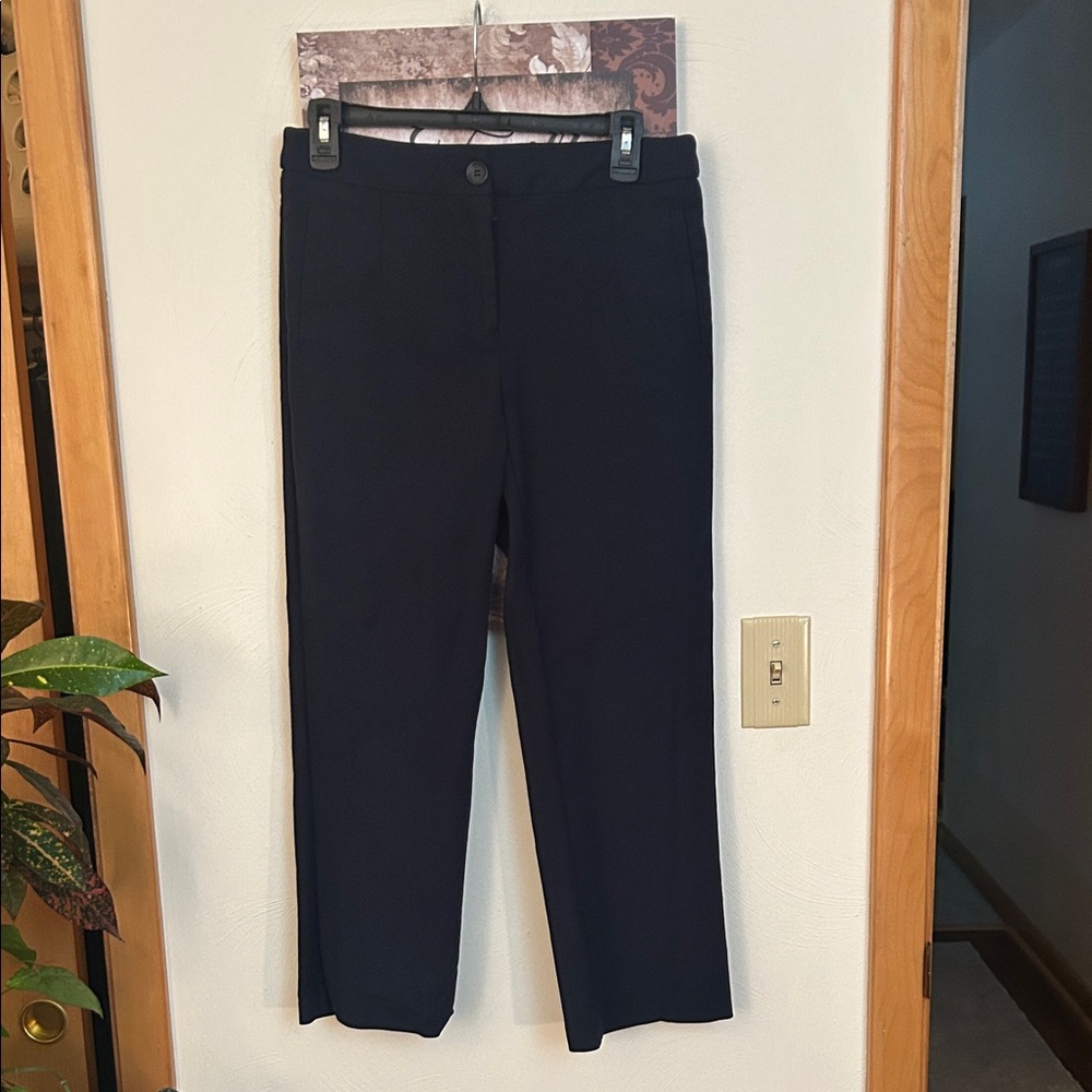 Jones & Co Navy Dress Cropped Pants
